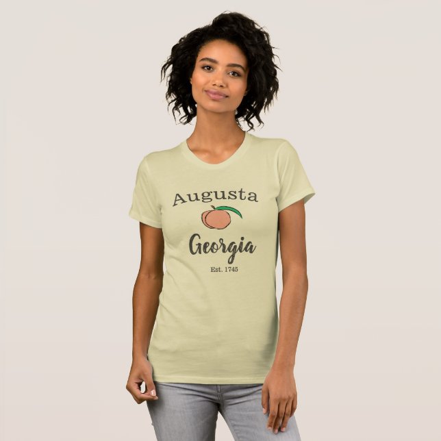 Camiseta Augusta Georgia Peach T-Shirt para las mujeres 2 (Anverso completo)