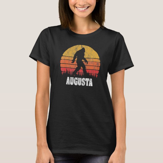 Camiseta Augusta Vintage Ochenta Bigoot Retro Sunset Premi (Anverso)