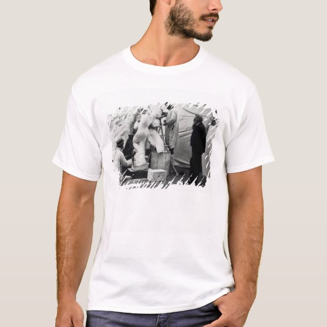 Camiseta Auguste Rodin en su estudio de París (Anverso)