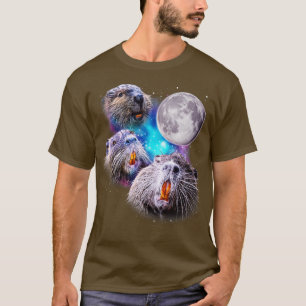 Camiseta Aúl de tres castores en la luna