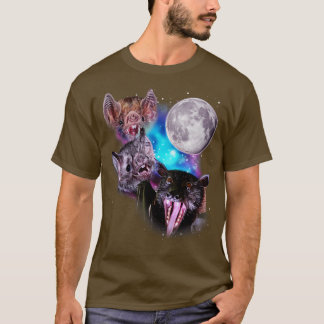 Camiseta Aúl de tres murciélagos en la luna