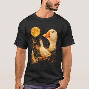 Camiseta Aullando a la Luna Silly Goose Meme 90s Animal