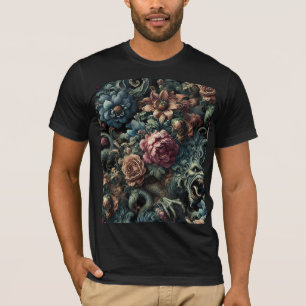 Camiseta Aullido del Salvaje Dorado: Arte Gótico Portátil