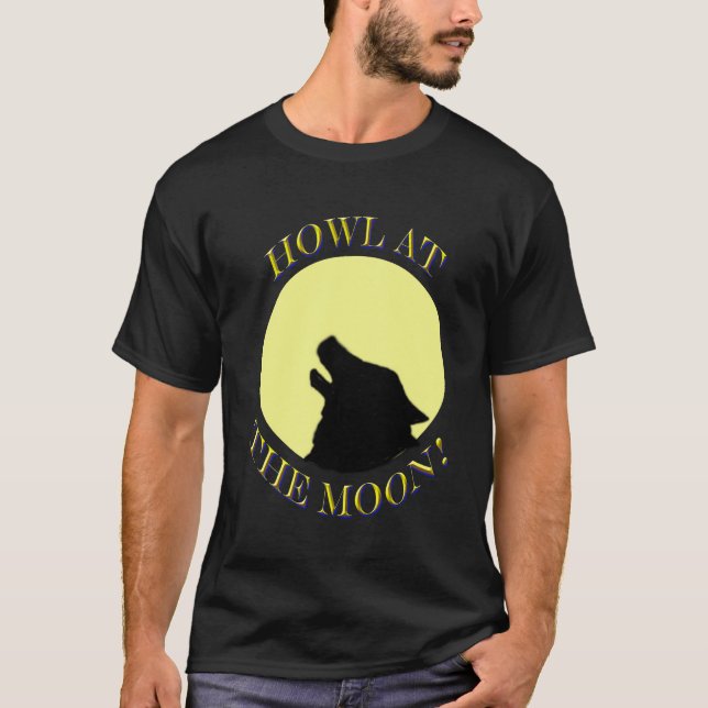 Camiseta ¡Aullido en la luna! (Anverso)