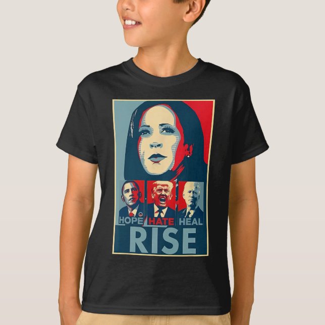Camiseta Aumenta el odio presidente Kamala Harris Campai (Anverso)