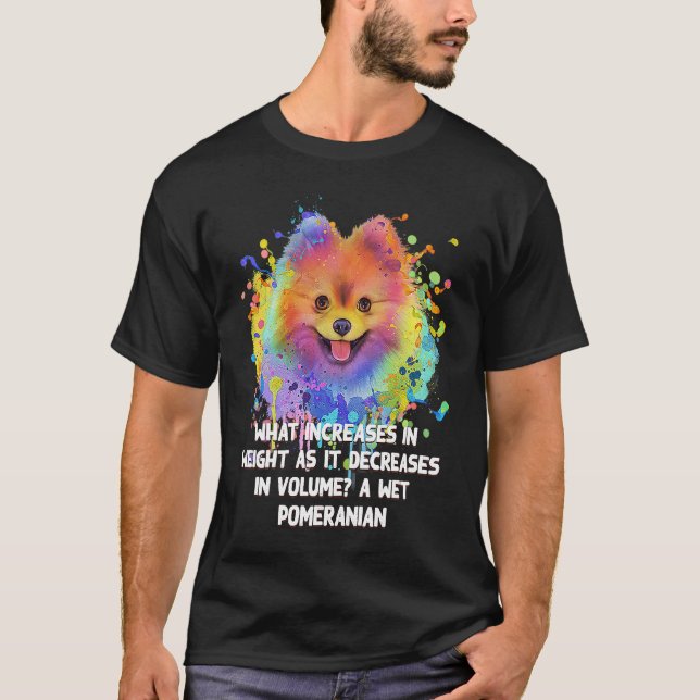 Camiseta Aumenta el peso a medida que disminuye el volumen  (Anverso)