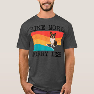 Camiseta Aumenta la preocupación por menos gráfico de Corgi