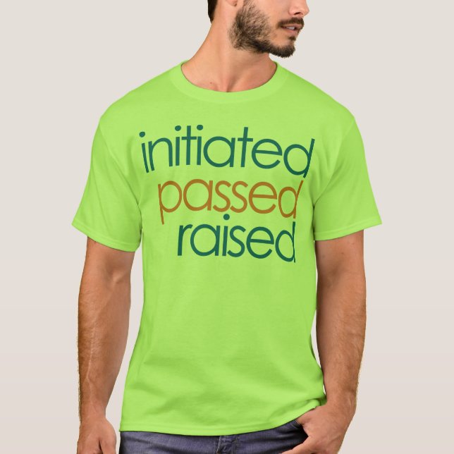 Camiseta aumentada pasajera iniciada del albañil (Anverso)