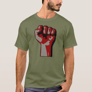 Camiseta aumentada revolucionario de la protesta