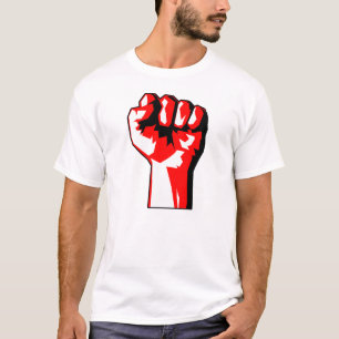 Camiseta aumentada revolucionario del puño