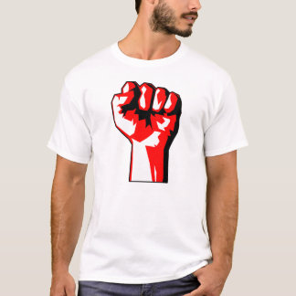 Camiseta aumentada revolucionario del puño