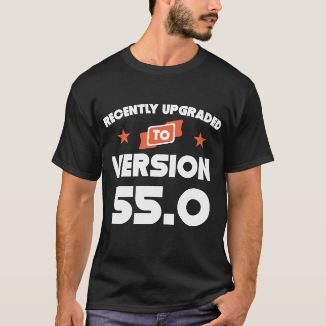 Camiseta Aumentado recientemente al 55.o cumpleaños de la (Anverso)