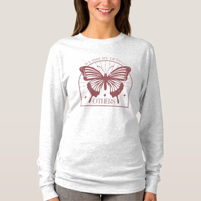 Camiseta Aumentamos Levantando A Otros Mariposa (Anverso)