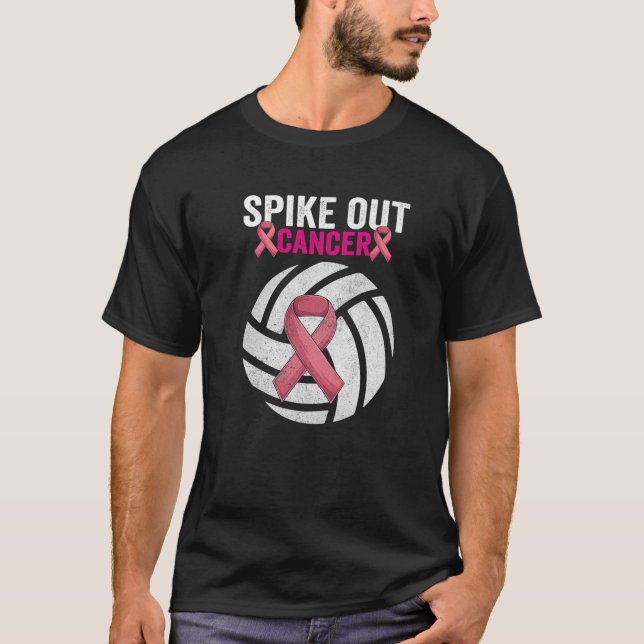 Camiseta Aumentar los incentivos para el cáncer de voleibol (Anverso)