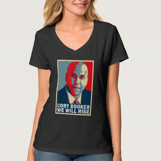 Camiseta Aumentaremos Cory Booker (Anverso)