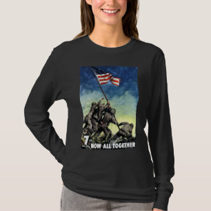Camiseta Aumento de la bandera en Iwo Jima