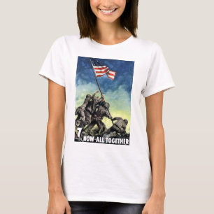 Camiseta Aumento de la bandera en Iwo Jima