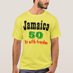 Camiseta aumento de la independencia de jamaica con camiset