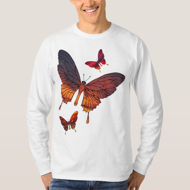 Camiseta Aumento de mariposa (Anverso)
