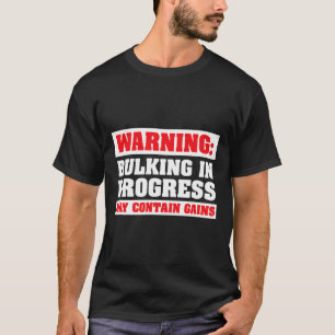 Camiseta Aumento en Progreso Divertido Levantamiento de Pes