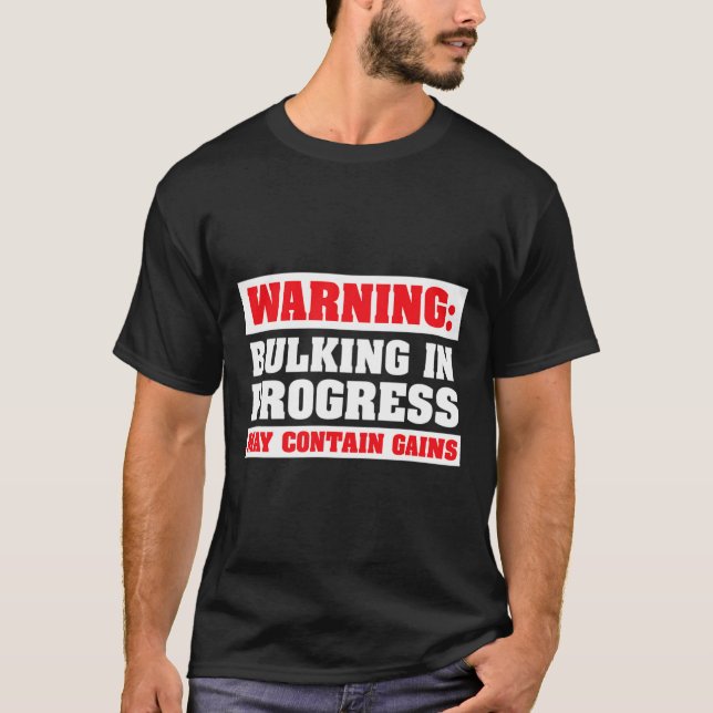 Camiseta Aumento en Progreso Divertido Levantamiento de Pes (Anverso)