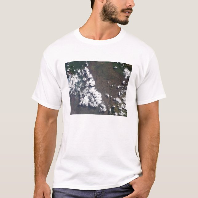 Camiseta Aumentos de ciruela del volcán Nyiragongo en la RD (Anverso)