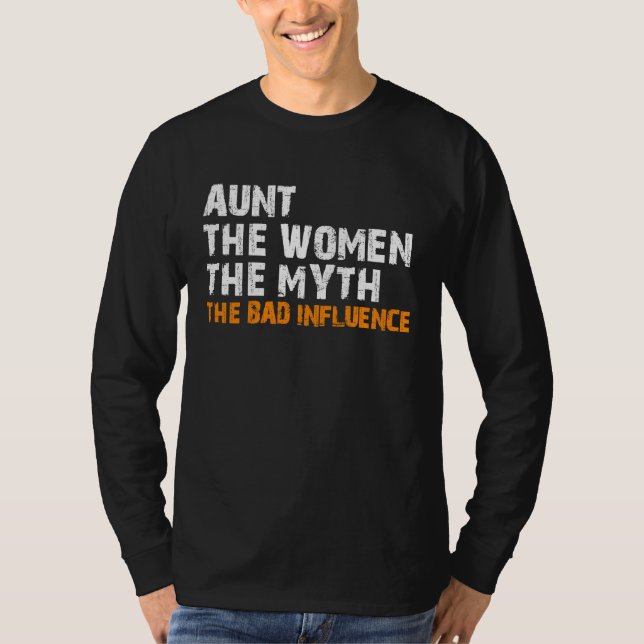 Camiseta Aun  auntie aunty bad influence (Anverso)