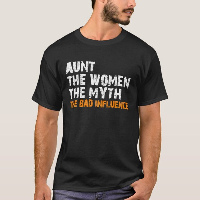 Camiseta Aun  auntie aunty bad influence (Anverso)