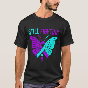 Camiseta Aún luchando contra el suicidio: apoyo a la concie