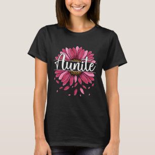 Camiseta Aunita Con Floral Gráfica Cute Mujeres Madres