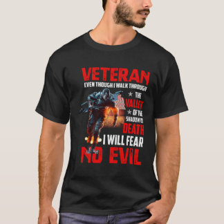 Camiseta Aunque Camino Por El Valle - T-Shir Militar