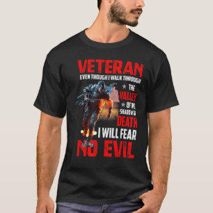 Camiseta Aunque Camino Por Veteranos Militares