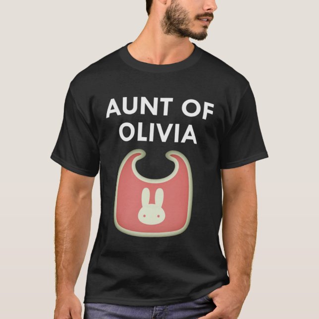 Camiseta Aunt Baby Olivia Newborn Girl Individual (Anverso)