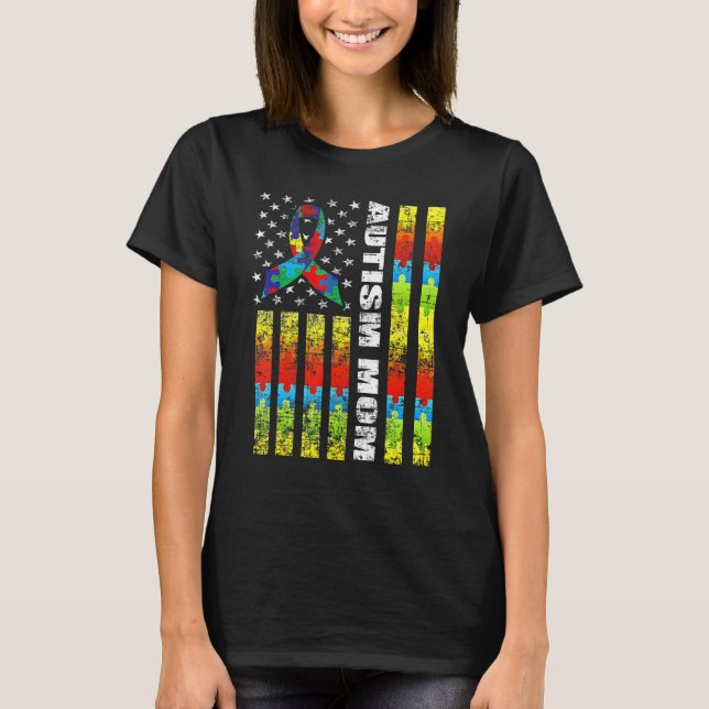 Camiseta Aunt Bear Autism Awareness Love Support Great Lo (Anverso)