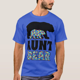 Camiseta Aunt Bear Autism Awareness Premium 