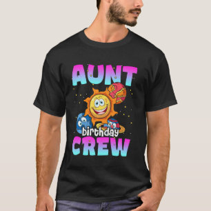 Camiseta Aunt Birthday Crew Espacio Ultraterrestre Planetas