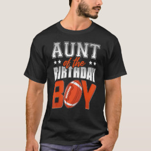 Camiseta AUNT Del Baller De Fútbol De La Familia Birthday P