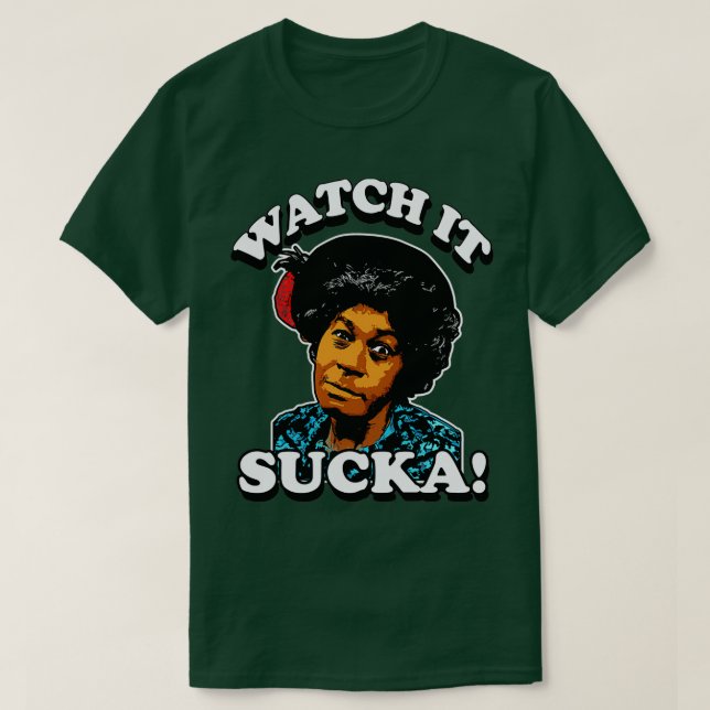 CAMISETA AUNT ESTHER WATET IT SUCKA  (Diseño del anverso)