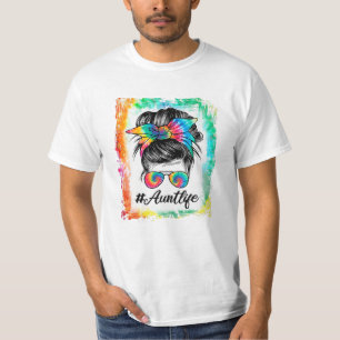 Camiseta Aunt Life Messy Bun Hair