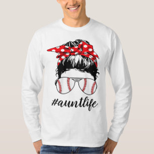 Camiseta Aunt Life Softball Béisbol Funny Auntlife Mothers