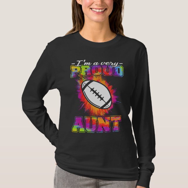 Camiseta Aunt Of A Footballplayer  American Football (Anverso)