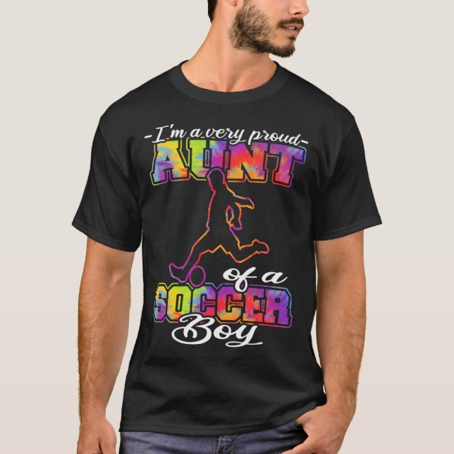 Camiseta Aunt of a Soccer Boy Soccer Player Soccer Aunt (Anverso)