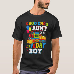 Camiseta Aunt Of The Birthday Boy  Train Toys Theme Party