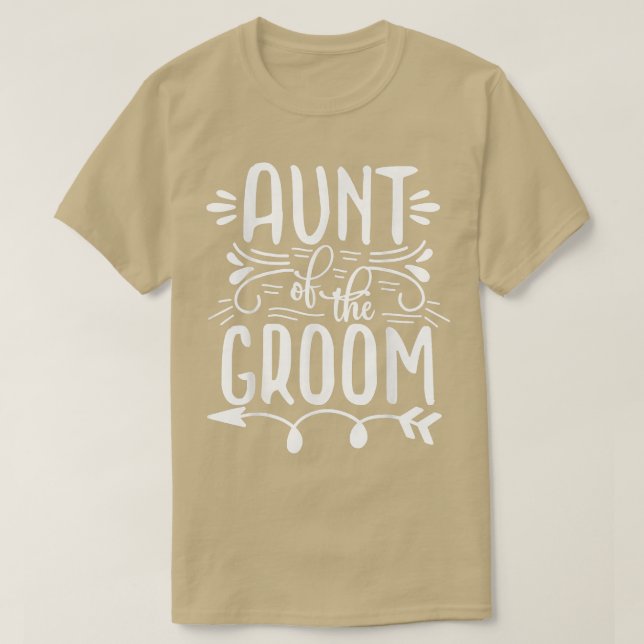 Camiseta Aunt Of The Groom Matching Wedding and Bachelore P (Diseño del anverso)