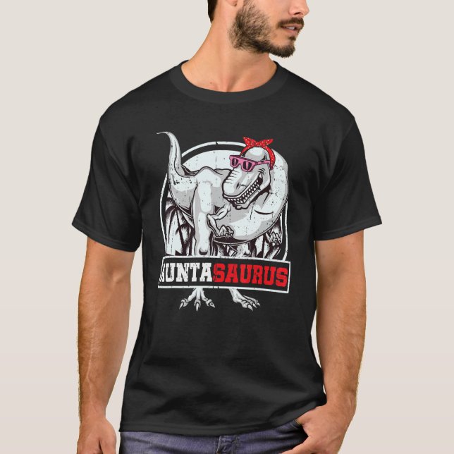 Camiseta Auntasaurus Rex Dinosaur Aunta Saurus Family Match (Anverso)