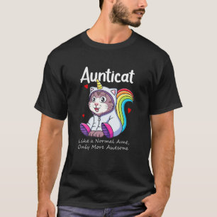 Camiseta Aunticat Como Una Tía Sólo Una Fantástica Tía Gata
