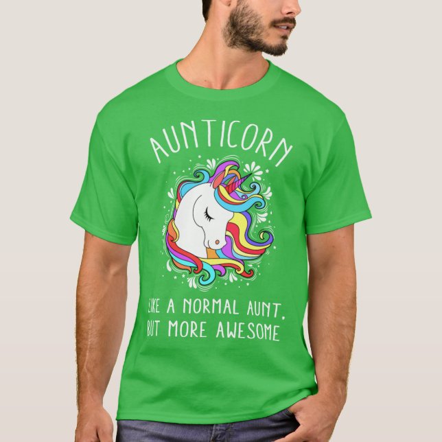 CAMISETA AUNTICORN DEFINITION MEANING LIKE A NORMAL AUNT ON (Anverso)