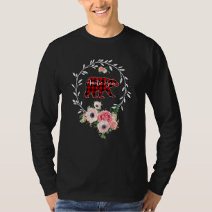Camiseta Auntie Bear Xmas Familia Navidades Pajama Red Plai