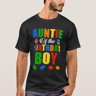 Camiseta Auntie Birthday Boy Master Builder Construcción de