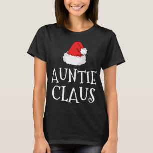 Camiseta Auntie Claus Navidades Gorra Grupo Familiar coinci